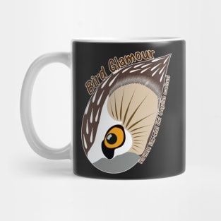 Northern Saw-whet Owl (Large Text) Mug